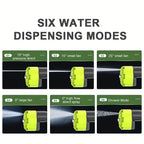 6-in-1 Cordless Car Wash Sprayer with High Pressure Water Nozzle - Portable Handheld Cleaning Tool for Cars, Walls, Fences, Patios, Gardens & Backyards - Includes 2 Batteries, Lightweight & Easy to Use, Versatile Cleaning Sprayer | Portable Cleaner | Lig